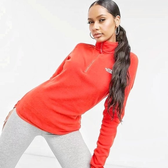 🌸 The North Face | Quarter Zip Fleece Jacket  F - Picture 1 of 14